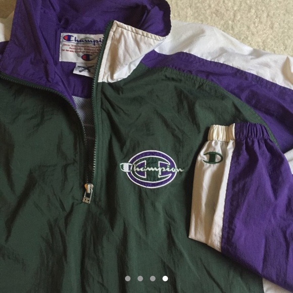 🔥 Vintage Retro 1990's Champion Windbreaker - Picture 4 of 4